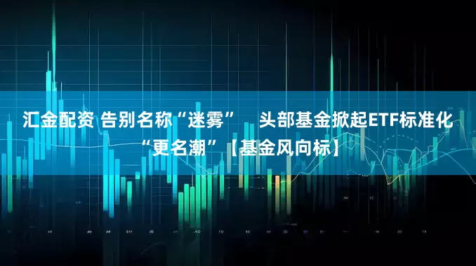 汇金配资 告别名称“迷雾”    头部基金掀起ETF标准化“更名潮”【基金风向标】