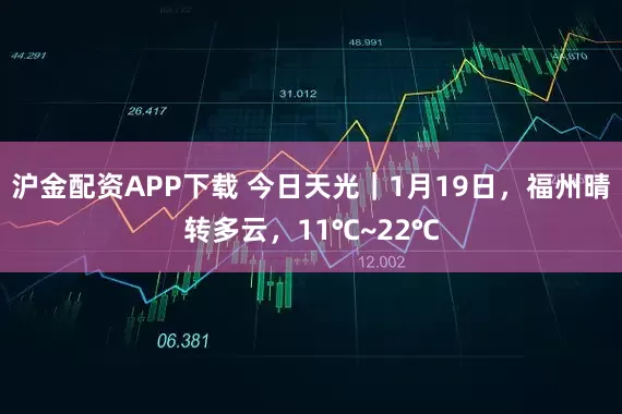 沪金配资APP下载 今日天光｜1月19日，福州晴转多云，11℃~22℃